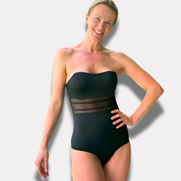 Traje De Baño Mujer Negro Control de Abdomen ST EVEN 95105