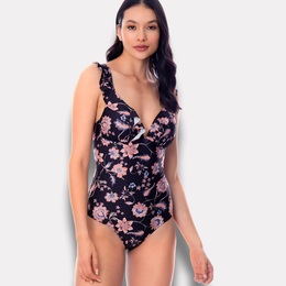 Traje De Baño Entero Push Up Negro ST EVEN 98875