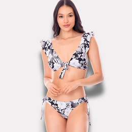 Bikini Bolero Blanco y Negro ST EVEN 98849