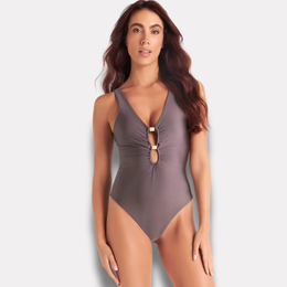 Traje De Baño Control De Abdomen Malva Chamela 43955